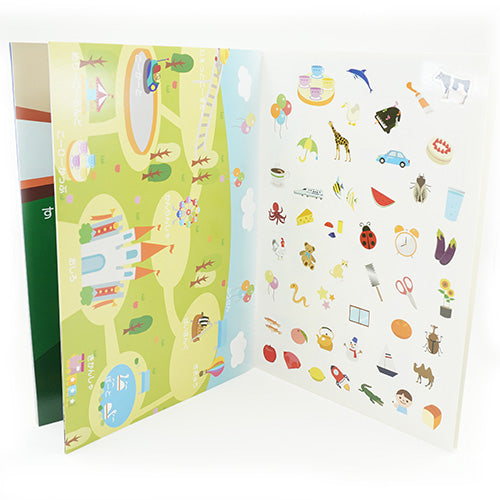 Everyday Life Japanese Vocab Sticker Scene Activity Book with Stickers!