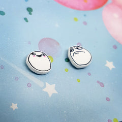 Meme Faces #3 Hand Drawn Stud Earrings