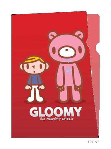 A4 Plastic File Folder - 2 Pockets - Baby Gloomy Bear