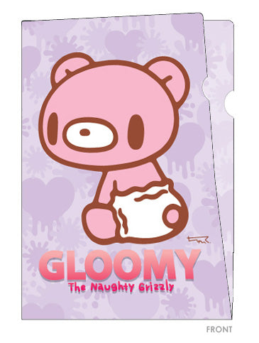 A4 Plastic File Folder - 2 Pockets - Baby Gloomy Bear