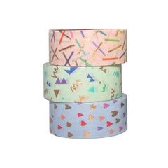 Pastel Colours - Set of 3 Mini Washi Tape Rolls