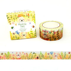 Butterfly Catching Dog Washi Tape 10m