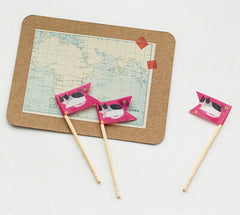 Cute Kitty with Bell Pink Washi Tape!