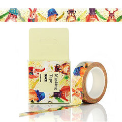 Cute Dapper Animals Washi Tape! Rabbit & Squirrel