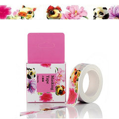 Kawaii Shy Animals Washi Tape! Cute Panda, Pig, Guinea Pig