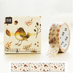 Autumn Birds & Leaves Washi Tape! 