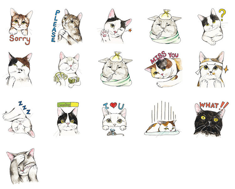 Cat Feels Washi Tape