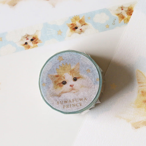 Tokotoko Circus - Fuwa Fuwa Prince - Cute Cat Japanese Washi Tape