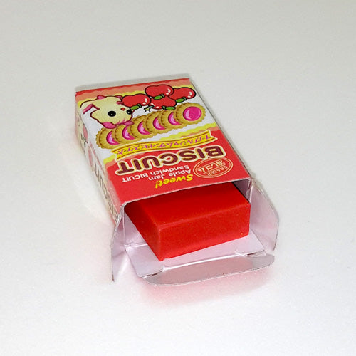 Cute Japanese Snacks eraser! (red)