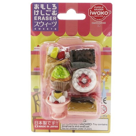 Iwako : Delicious Sweets Eraser set!