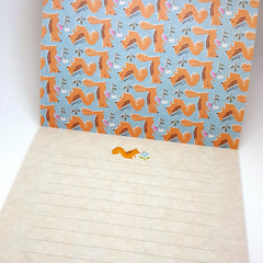 Squirrel Friends Origami Letter Paper 25 sheets!