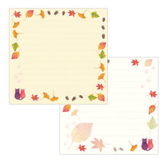 Frontia : Fallen Leaves Sweet Cat Letter Paper