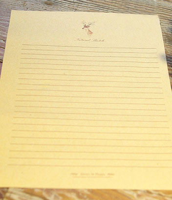 Lovely Deer Kraft Writing Paper - Pack of 10 sheets!