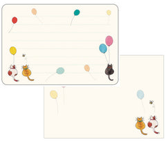 Frontia : Book Shelf Cats Letter Paper
