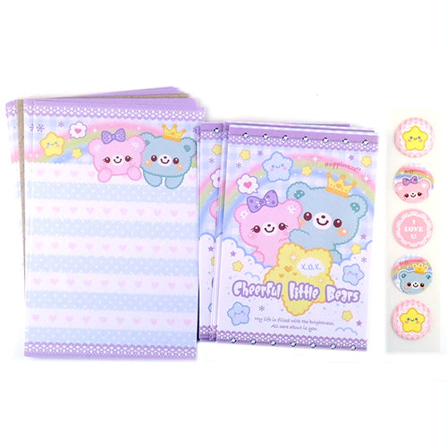 Cheerful Bears MINI letter set! (purple)