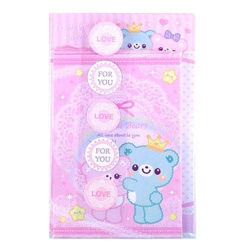 Cheerful Bears MINI letter set! (pink)