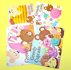 Cute Greedy Bears - Letter Writing Set - Paper & Envelopes!