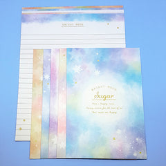 Bright Mood Pastel Stars - Letter Writing Set - Paper & Envelopes!