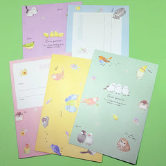 Cute Gesture Birds - Letter Writing Set - Paper & Envelopes!