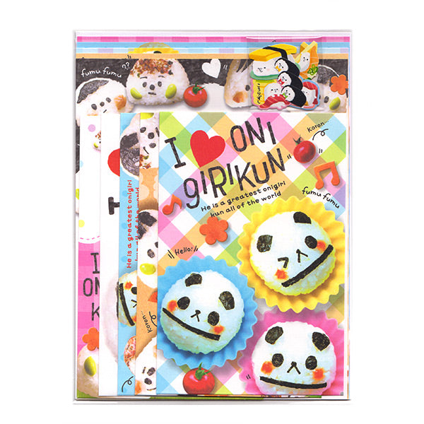 Cute Onigiri-kun Japanese Foods - Letter Writing Set - Paper & Envelopes!