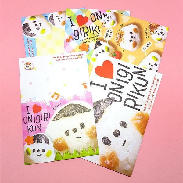 Cute Onigiri-kun Japanese Foods - Letter Writing Set - Paper & Envelopes!