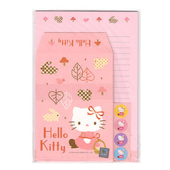 Cute Black Cat - Letter Writing Set - Paper & Envelopes! (pink)