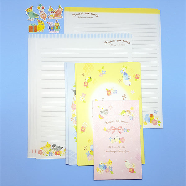 Pretty Pastel Birds - Letter Writing Set - Paper & Envelopes!