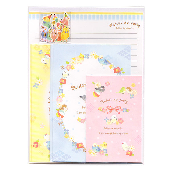 Pretty Pastel Birds - Letter Writing Set - Paper & Envelopes!