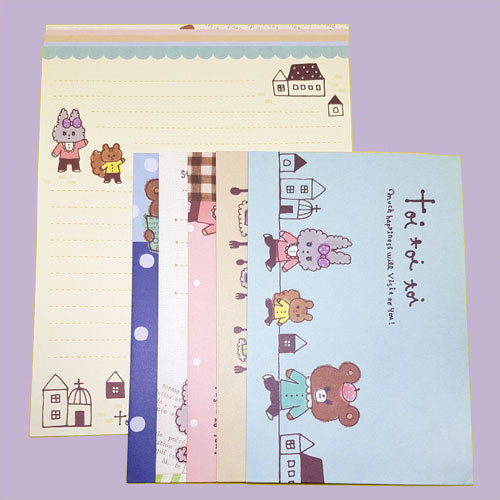 Cute Good Luck Letter Set - Writing Paper & Envelopes - Toi Toi Toi!