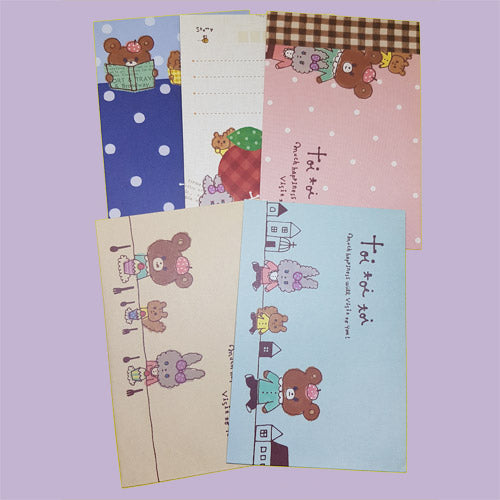 Cute Good Luck Letter Set - Writing Paper & Envelopes - Toi Toi Toi!