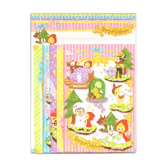 Cute Fairy Tales Themed Letter Set - Writing Paper & Envelopes!