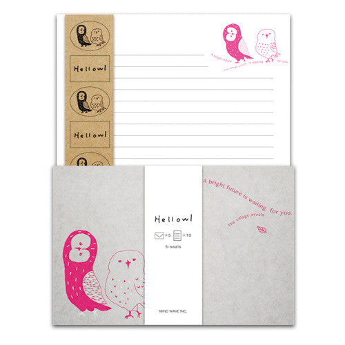 Mindwave : "Hellowl" Cute Hello Owl Letter set