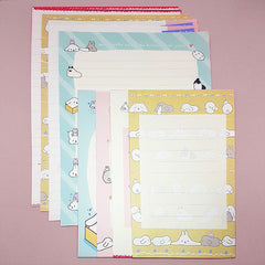 Cute Mofutans Mochi Bunnies - Letter Writing Set - Paper & Envelopes!