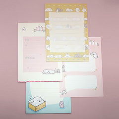 Cute Mofutans Mochi Bunnies - Letter Writing Set - Paper & Envelopes!