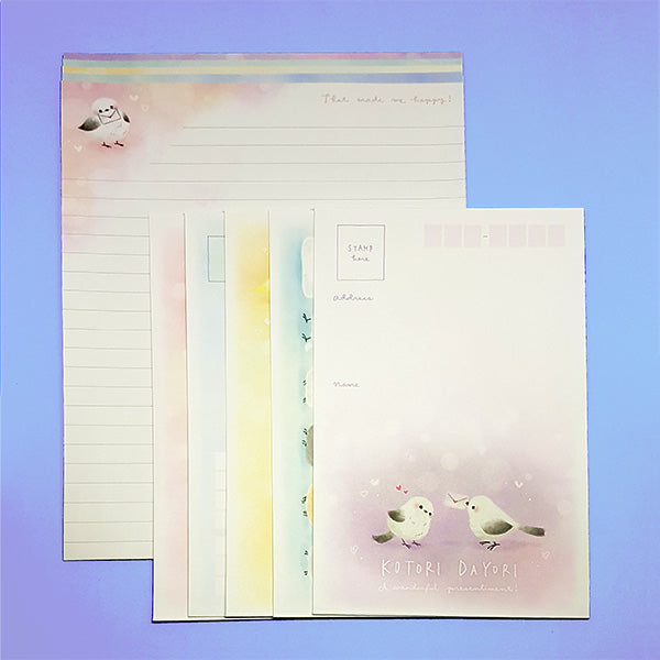 Kotori Dayori - Cute Bird Letter Set - Writing Paper & Envelopes