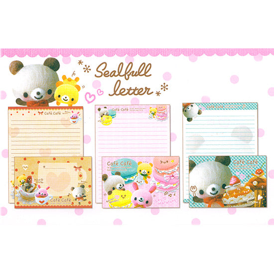 Cute Cafe Letter Set - Writing Paper & Envelopes