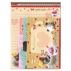 Cute Cafe Letter Set - Writing Paper & Envelopes