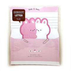 Adorable Teacup Bunny Letter Set