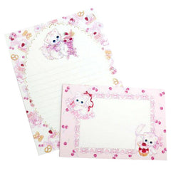 Amenomori Fumika Sweet Kitten and Parfait Letter Set - Beautiful!