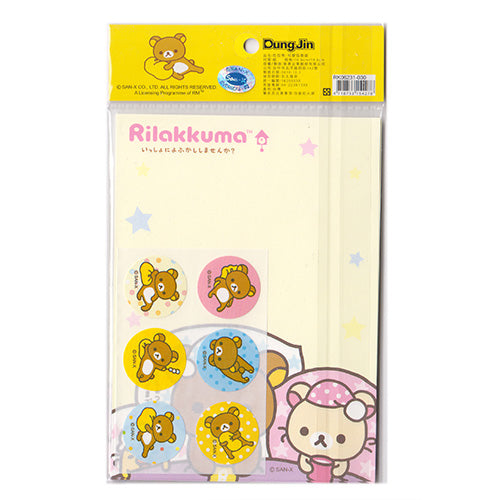 San-X : Rilakkuma Sleepover MINI letter set! Vintage 2010