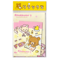 San-X : Rilakkuma Sleepover MINI letter set! Vintage 2010