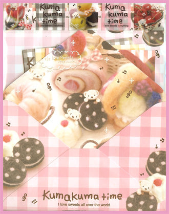Q-Lia : "Kuma Kuma Time" Jumbo Letter Set!