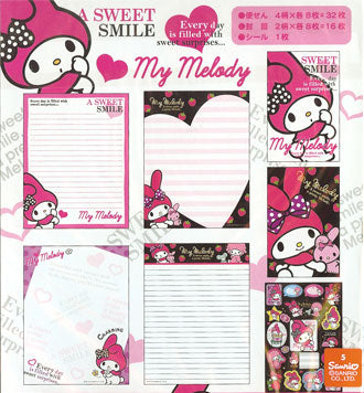 Sanrio : My Melody Jumbo Letter Set!