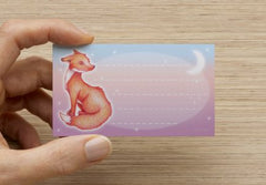 Whimsical Fox - Pk of 20 thick msg cards