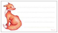 Red Fox - Pk of 20 thick msg cards