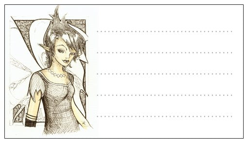 Dark Fairy - Pk of 20 Message Cards