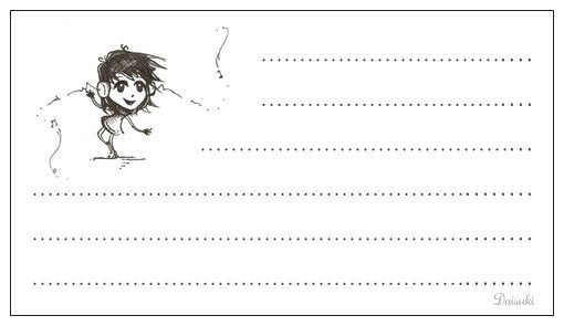 Music Girl - Pk of 20 Message Cards