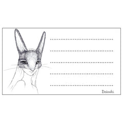 Girl with Rabbit Mask - Pk of 20 Message Cards