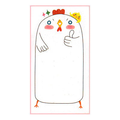 Happy Chicken Sticky Notes Memo Pad