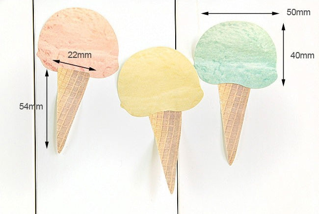 Ice Cream Sticky Notes Memo Pad